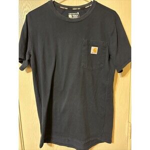 Carhartt Force Men's Size Small Pocket T-shirt Navy Relaxed Fit Short Sleeve